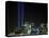 The Twin Lights Memorial Rises Above the New York City Skyline from the Waterfront-null-Premier Image Canvas