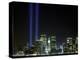 The Twin Lights Memorial Rises Above the New York City Skyline from the Waterfront-null-Premier Image Canvas