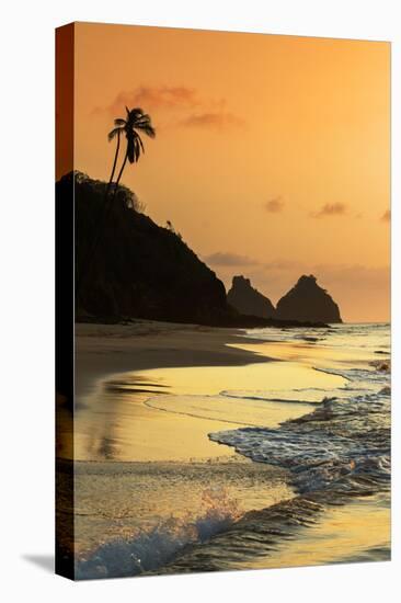 The Two Brothers Rock Formations and Praia Do Bode Beach at Sunset-Alex Saberi-Premier Image Canvas