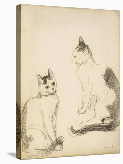 The Two Cats; Les Deux Chats-Theophile Alexandre Steinlen-Premier Image Canvas