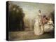 The Two Cousins, 1716-20-Jean Antoine Watteau-Premier Image Canvas