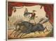 The Two Horse Act-Vintage Reproduction-Stretched Canvas