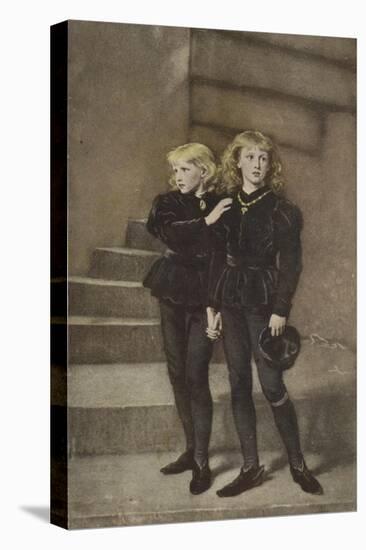 The Two Princes Edward and Richard in the Tower-John Everett Millais-Premier Image Canvas
