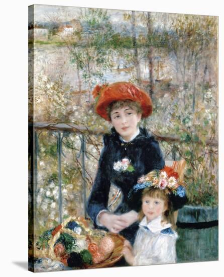 The Two Sisters on the Terrace, 1881-Pierre-Auguste Renoir-Stretched Canvas