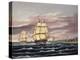 The U.S. Frigate United States and the Captured H. B. M. Frigate Macedonian Off Sandy Hook-Thomas Chambers-Premier Image Canvas