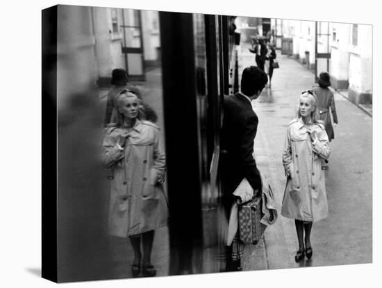 The Umbrellas Of Cherbourg, (aka Les Parapluies De Cherbourg), 1964-null-Stretched Canvas