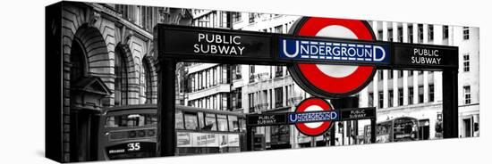 The Underground Signs - Subway Station Sign - City of London - UK - England - United Kingdom-Philippe Hugonnard-Premier Image Canvas