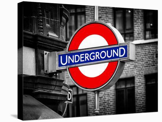 The Underground - Subway Station Sign - London - UK - England - United Kingdom - Europe-Philippe Hugonnard-Premier Image Canvas