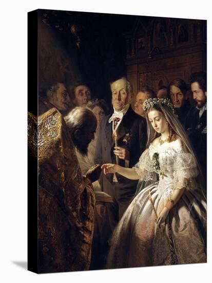 The Unequal Marriage (Old Man Marrying a Younger Woman)-Vasiliy Pukirev-Premier Image Canvas