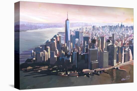 The unforgettable Skyline of New York Manhattan-Markus Bleichner-Stretched Canvas