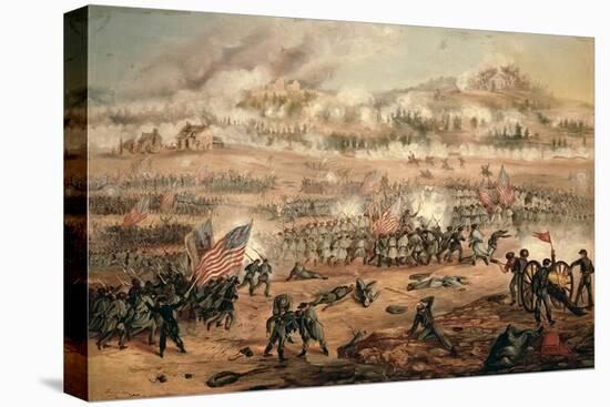 The Union Attack on Marye's Heights During the Battle of Fredericksburg, 13th December 1862-Frederick Carada-Premier Image Canvas
