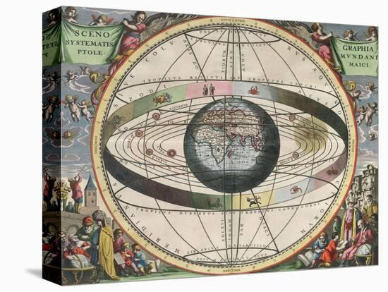 The Universe of Ptolemy, Harmonia Macrocosmica, 1660-Science Source-Premier Image Canvas