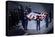 The Us Olympic Team Holds the American Flag That Flew over the Ground Zero-null-Stretched Canvas