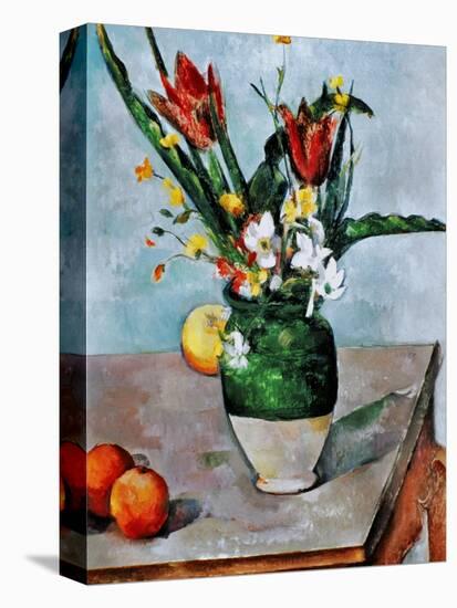 The Vase of Tulips, c. 1890-Paul Cézanne-Premier Image Canvas