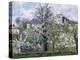 The Vegetable Garden with Trees in Blossom, Spring, Pontoise, 1877-Camille Pissarro-Premier Image Canvas