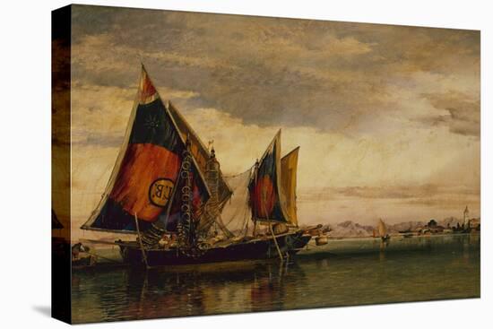 The Venetian Lagoon with Fishing Boats, 1861-Edward William Cooke-Premier Image Canvas