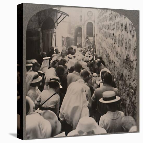 'The Via Dolorosa from the Tower of Antonio to the Church of the Holy Sepulchure', c1900-Unknown-Premier Image Canvas