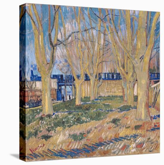 The Viaduct in Arles. the Blue Train, 1888-Vincent van Gogh-Premier Image Canvas