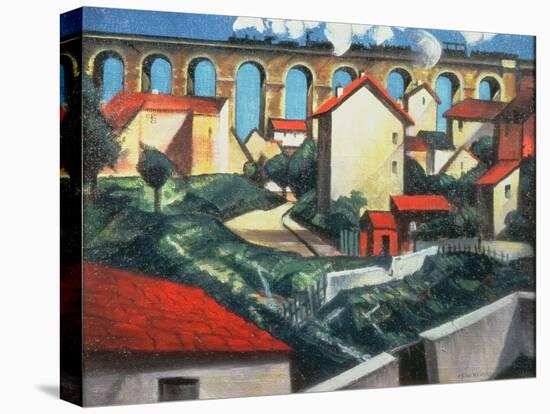 The Viaduct-Christopher Richard Wynne Nevinson-Premier Image Canvas