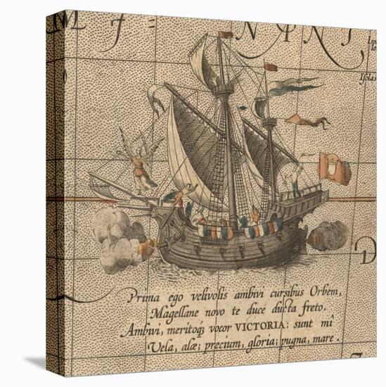 The Victoria, a Spanish Carrack, Ship of Ferdinand Magellan?S Armada De Molucca-Abraham Ortelius-Premier Image Canvas