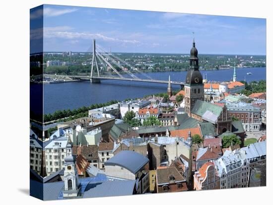 The View from St Peters Spire, Riga, Latvia-Peter Thompson-Premier Image Canvas