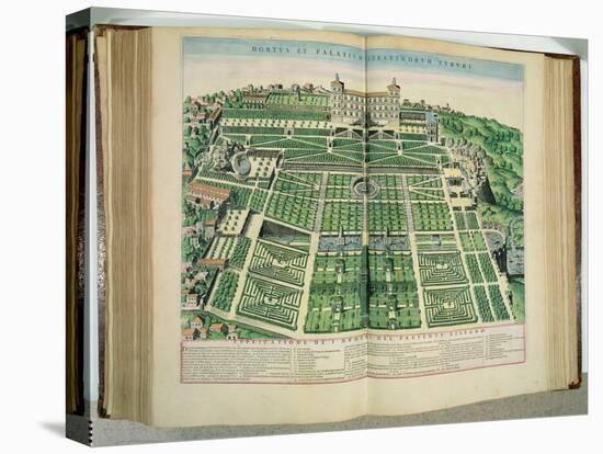 The Villa D'Este Palace and Gardens, Tivoli, from "Theatrum Civitatum", 1663-Joan Blaeu-Premier Image Canvas