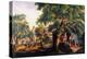 The Village Blacksmith-Currier & Ives-Premier Image Canvas