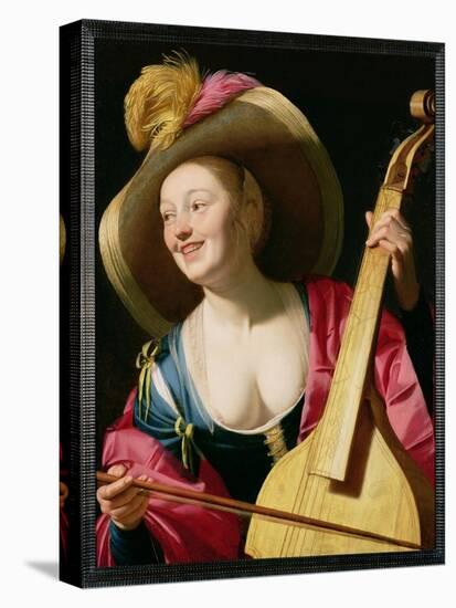 The Viola-Da-Gamba Player-Gerrit van Honthorst-Premier Image Canvas