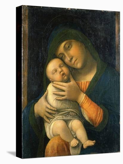 The Virgin and Child, 1490-95 (Oil on Wood)-Andrea Mantegna-Premier Image Canvas