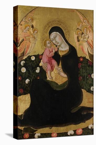 The Virgin and Child with Angels (Madonna of Humilit), Mid of the 15th C-Sano di Pietro-Premier Image Canvas