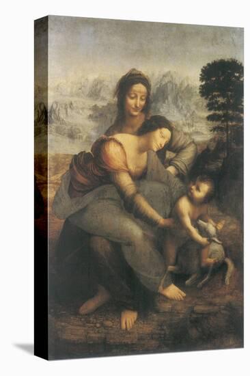 The Virgin and Child with Saint Anne-Leonardo da Vinci-Stretched Canvas