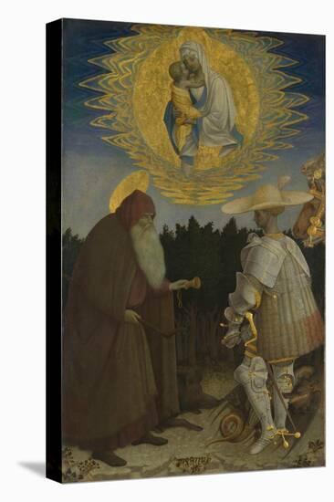 The Virgin and Child with Saints Anthony Abbot and George, C. 1440-Antonio Pisanello-Premier Image Canvas