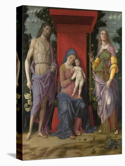 The Virgin and Child with the Magdalen and Saint John the Baptist, C. 1495-Andrea Mantegna-Premier Image Canvas