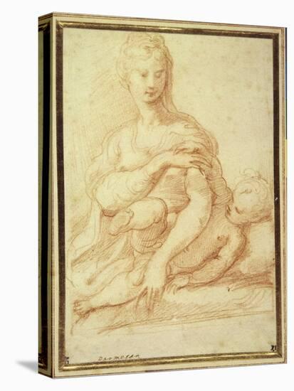 The Virgin Playing with the Child on Her Lap-Parmigianino-Premier Image Canvas