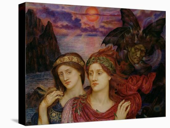 The Vision, 1914 (Oil on Canvas)-Evelyn De Morgan-Premier Image Canvas