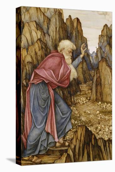 The Vision of Ezekiel: the Valley of Dry Bones-John Roddam Spencer Stanhope-Premier Image Canvas
