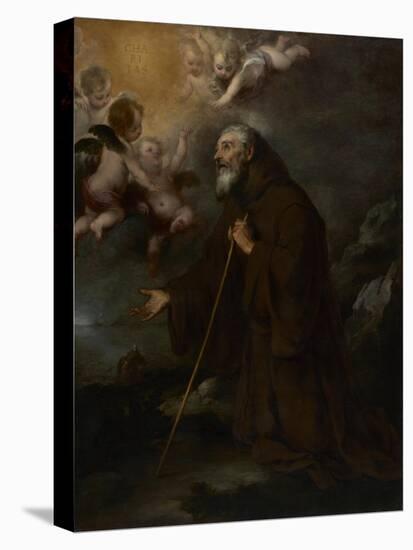 The Vision of Saint Francis of Paola, c.1670-Bartolome Esteban Murillo-Premier Image Canvas