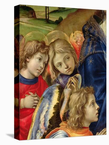 The Vision of St. Bernard, Detail of Three Angels, 1480-Filippino Lippi-Premier Image Canvas