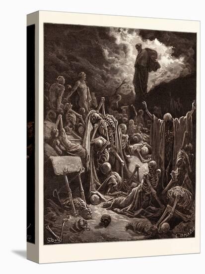 The Vision of the Valley of Dry Bones-Gustave Dore-Premier Image Canvas