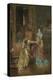 The Visit, C.1870 (Oil on Panel)-Alfred Emile Stevens-Premier Image Canvas