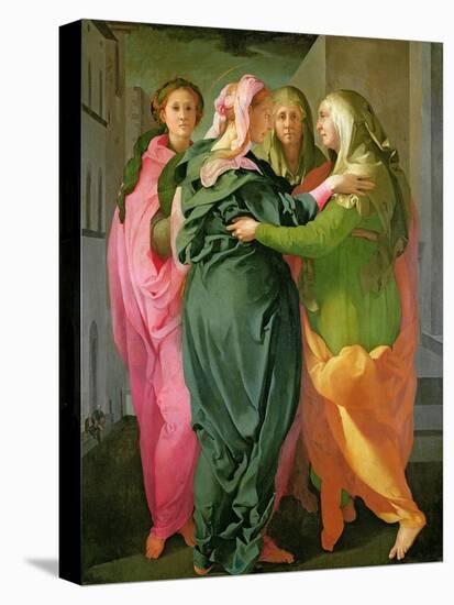 The Visitation, 1528-30 (Fresco) (See 208284 and 60439 for Details)-Jacopo da Carucci Pontormo-Premier Image Canvas