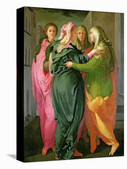 The Visitation, 1528-30 (Fresco) (See 208284 and 60439 for Details)-Jacopo da Carucci Pontormo-Premier Image Canvas