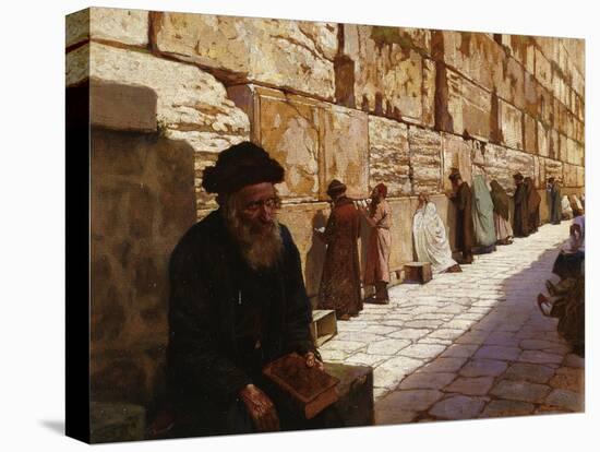 The Wailing Wall, Jerusalem-Wassilij Ivanowitsch Nawasoff-Premier Image Canvas