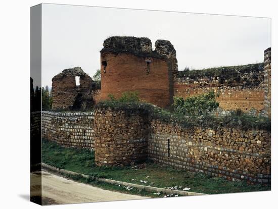 The Walls and Western Bastions Facing Lake Iznik, Ancient City of Nicaea, Iznik, Turkey-null-Premier Image Canvas