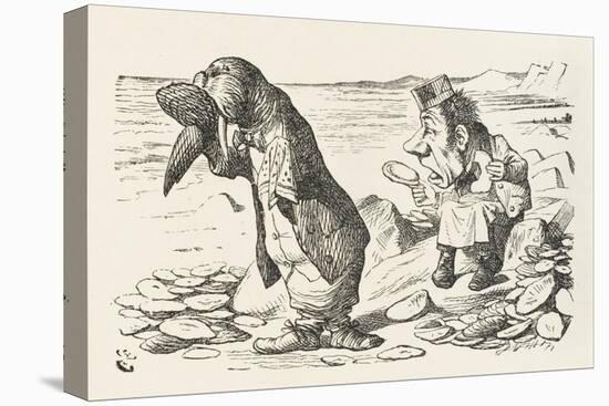 The Walrus and the Carpenter the Walrus Eats the Last Oyster-John Tenniel-Premier Image Canvas