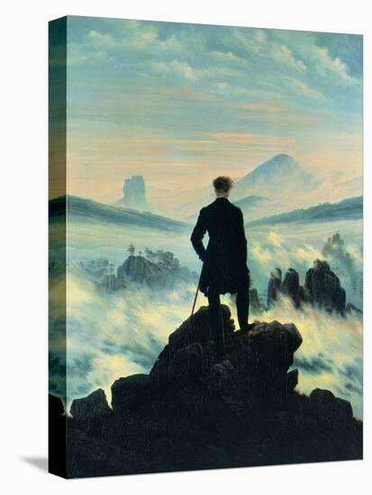 The Wanderer Above the Mists-Caspar David Friedrich-Premier Image Canvas