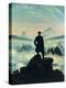 The Wanderer Above the Mists-Caspar David Friedrich-Premier Image Canvas