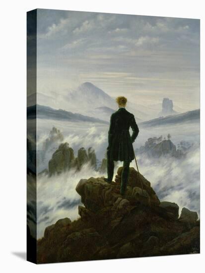 The Wanderer Above the Sea of Fog, about 1818-Caspar David Friedrich-Premier Image Canvas