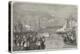 The War, Arrival of the Emperor Napoleon at the Port of Genoa-Richard Principal Leitch-Premier Image Canvas