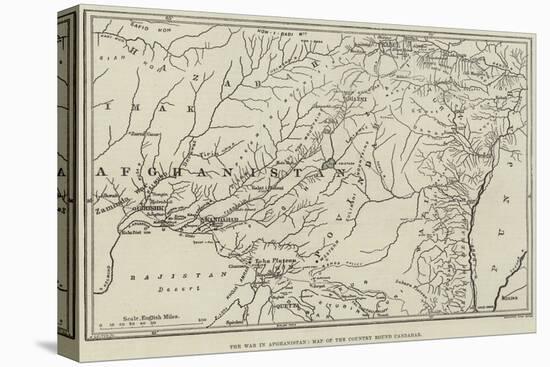 The War in Afghanistan, Map of the Country Round Candahar-null-Premier Image Canvas